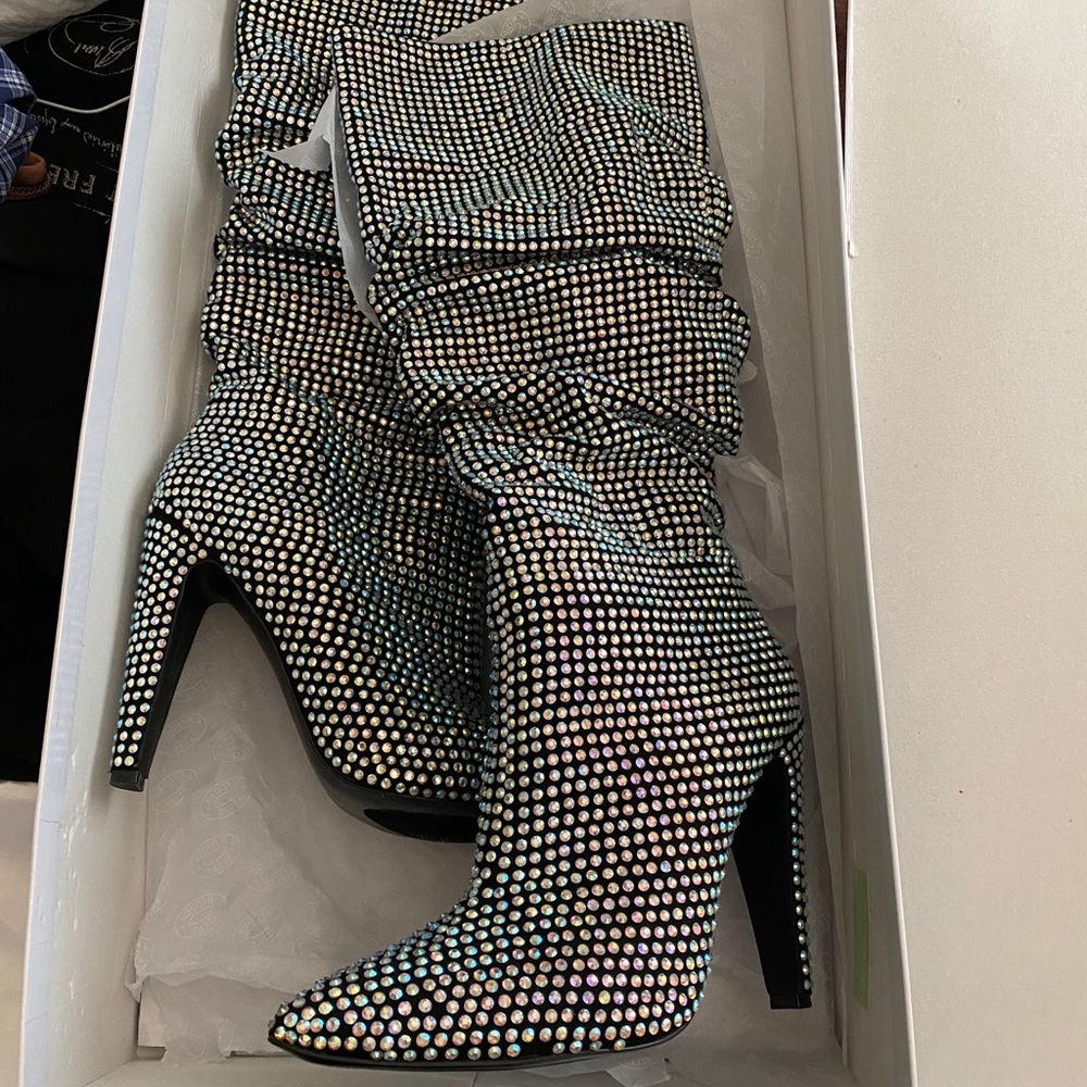 Steve Madden Crushing Rhinestone boots